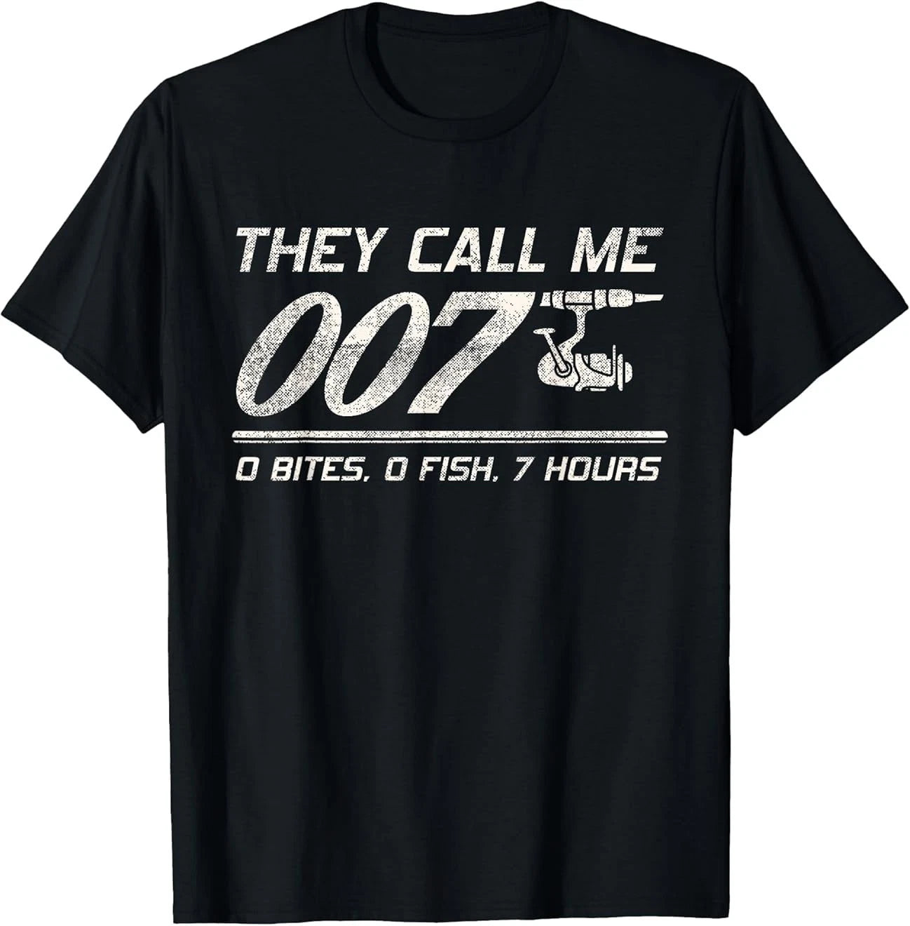 Fisherman Joke Dad - They Call Me 007 - Funny Fishing Humor T-Shirt