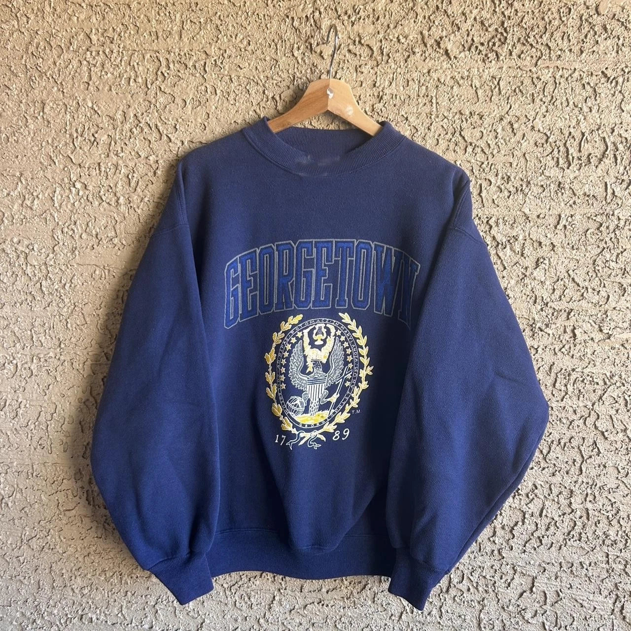 Vintage Georgetown University Crewneck Sweatshirt, Hoyas College Sweater