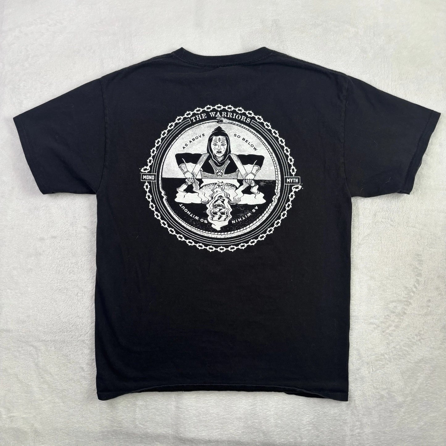 The Warriors As Above So Below Punk Band Shirt Black SS Graphic Men's Medium