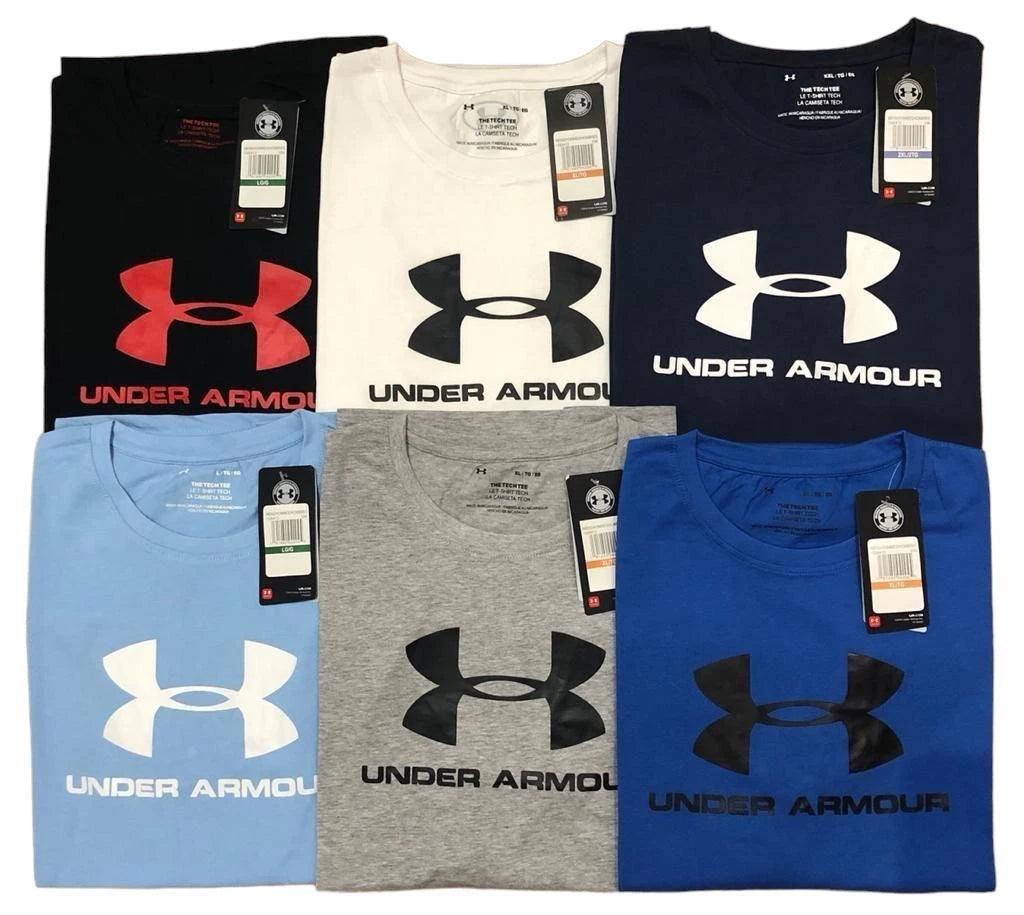 Men Under Armour Cotton Short Sleeve T-shirt  mens Crew Neck