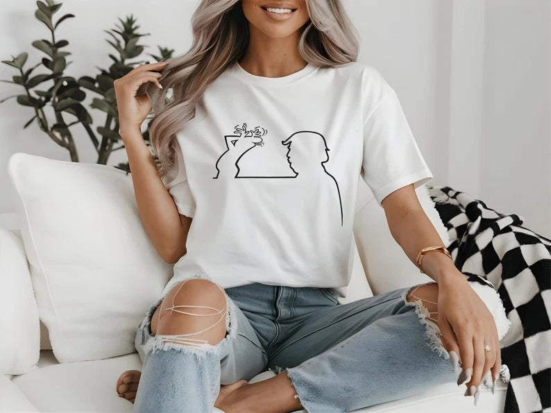 La Linea Funny T-Shirt, Retro 70s Cartoon Tee
