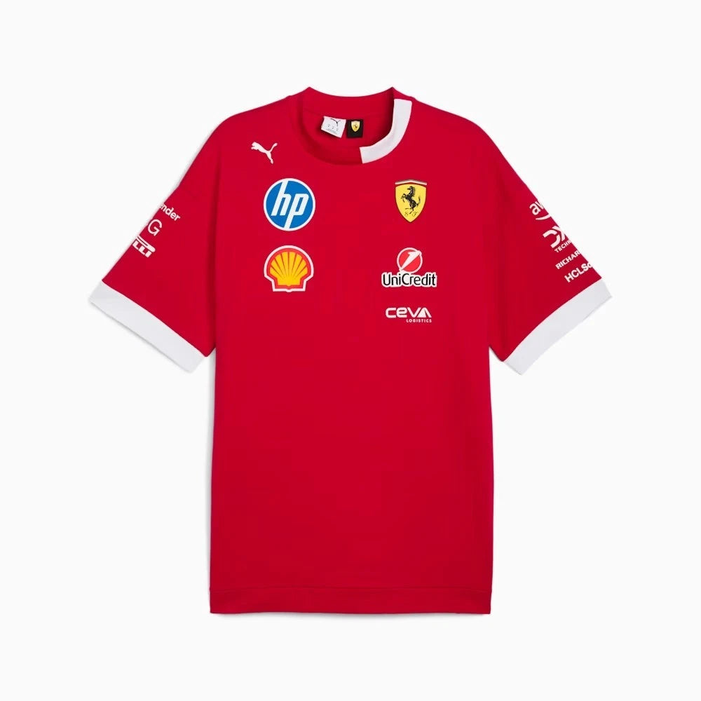Ferrari 2025 Team Replica Drivers and Replica Oversized T-Shirt