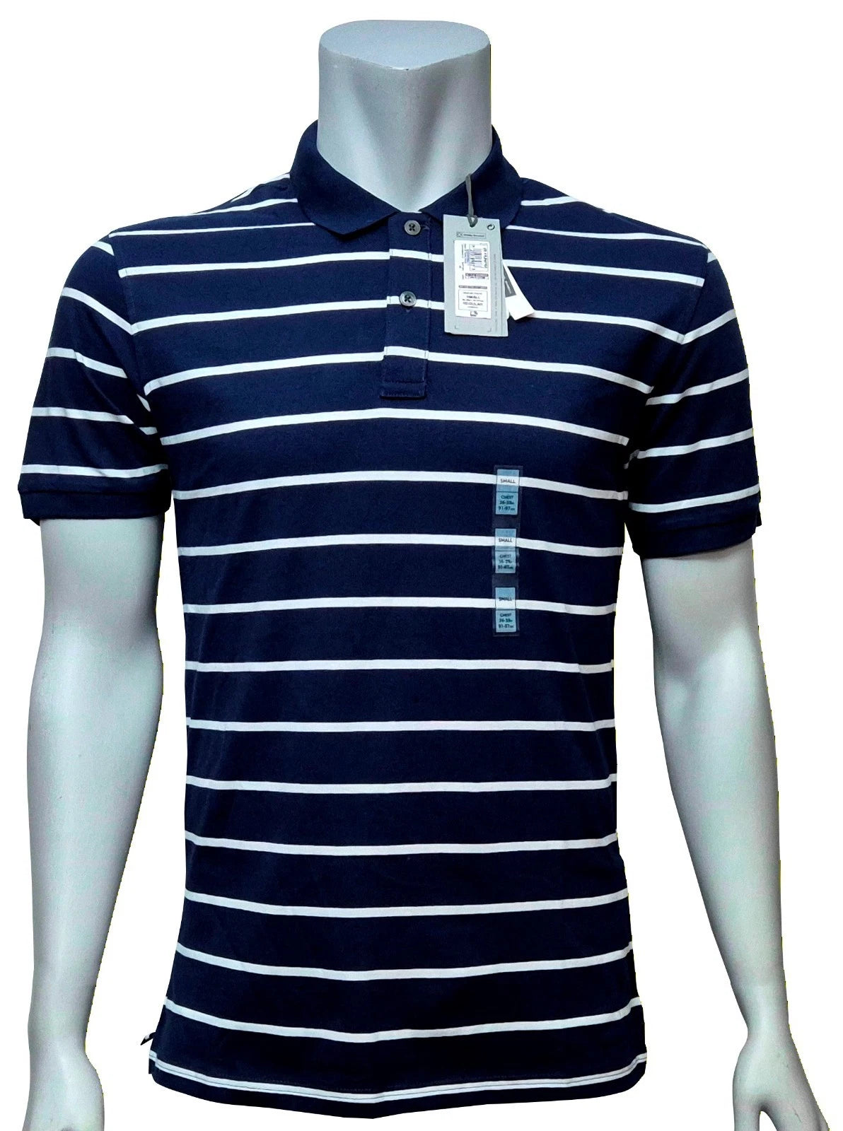 MARKS & SPENCER Mens Navy Short Sleeve 100% Cotton Polo Shirt Top MRRP £29.99