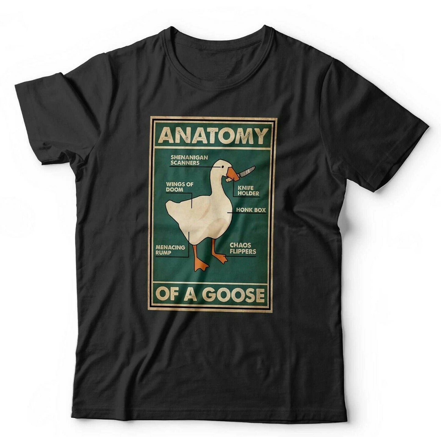 Anatomy Of A Goose T Shirt Unisex & Kids Funny Gift Untitled Goose Game