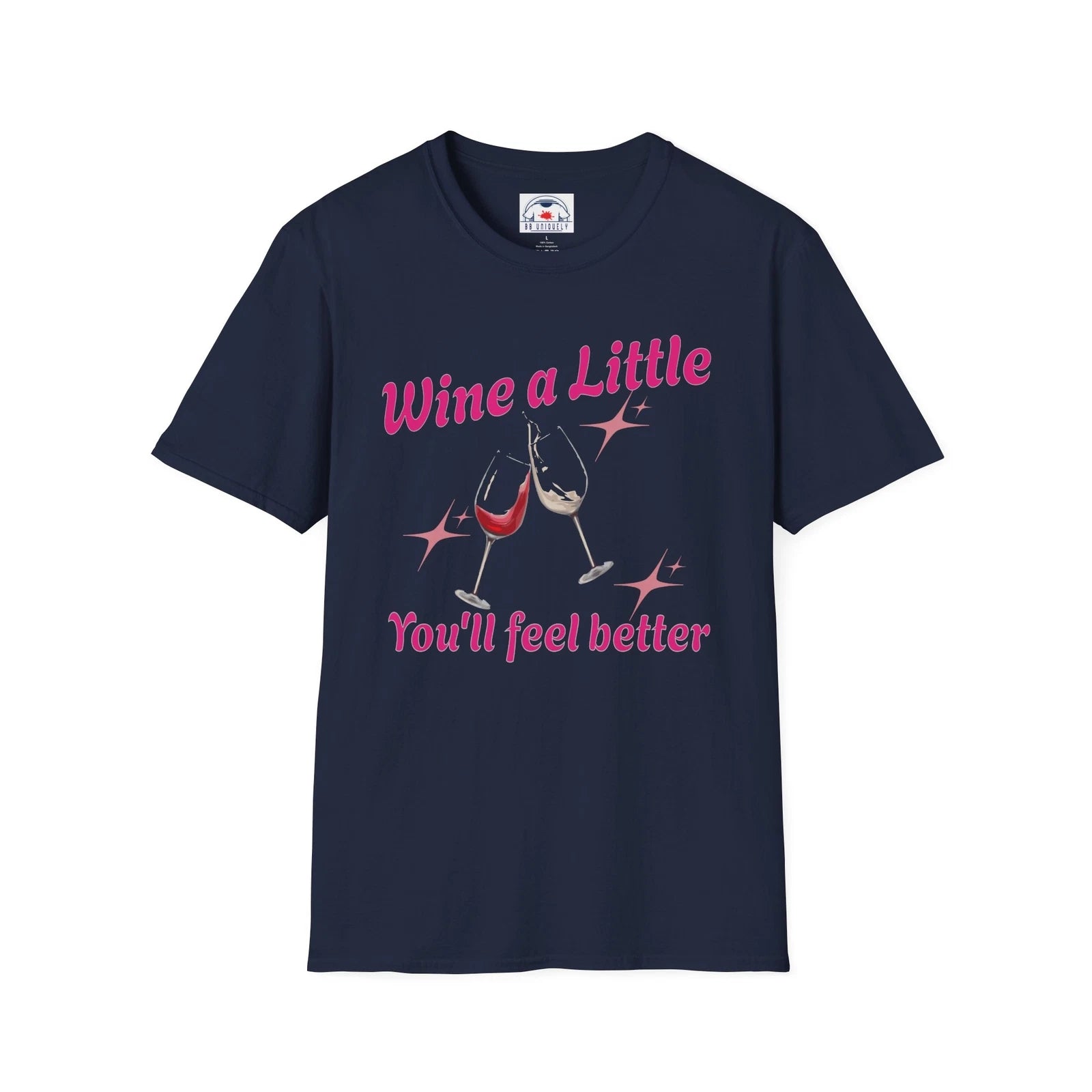 Wine A Little You'll Feel Better Fun Wine Shirt  Wine Great Gift Idea Unisex