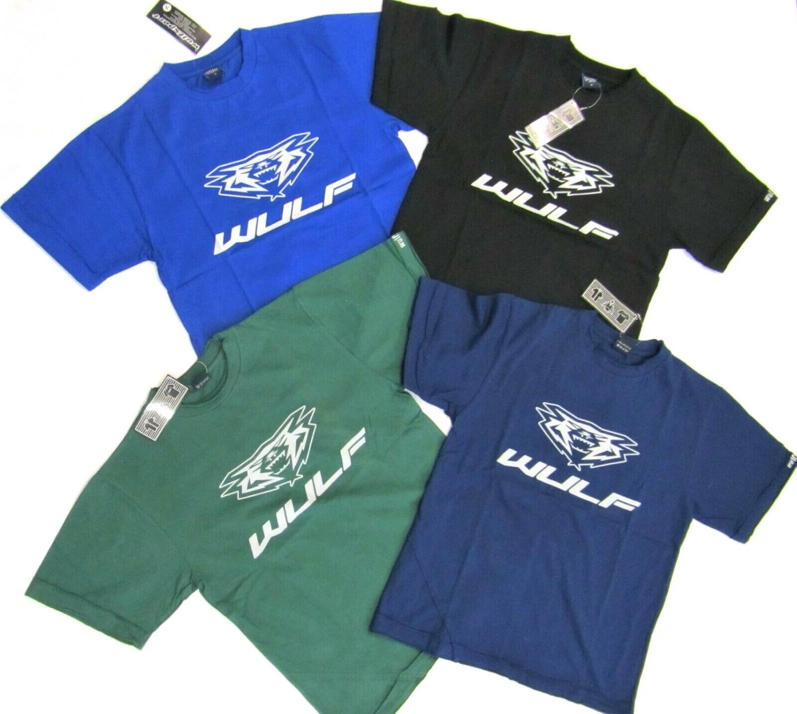 Adult casual T-shirt blue green navy black S-XXL Wulfsport leisure unisex