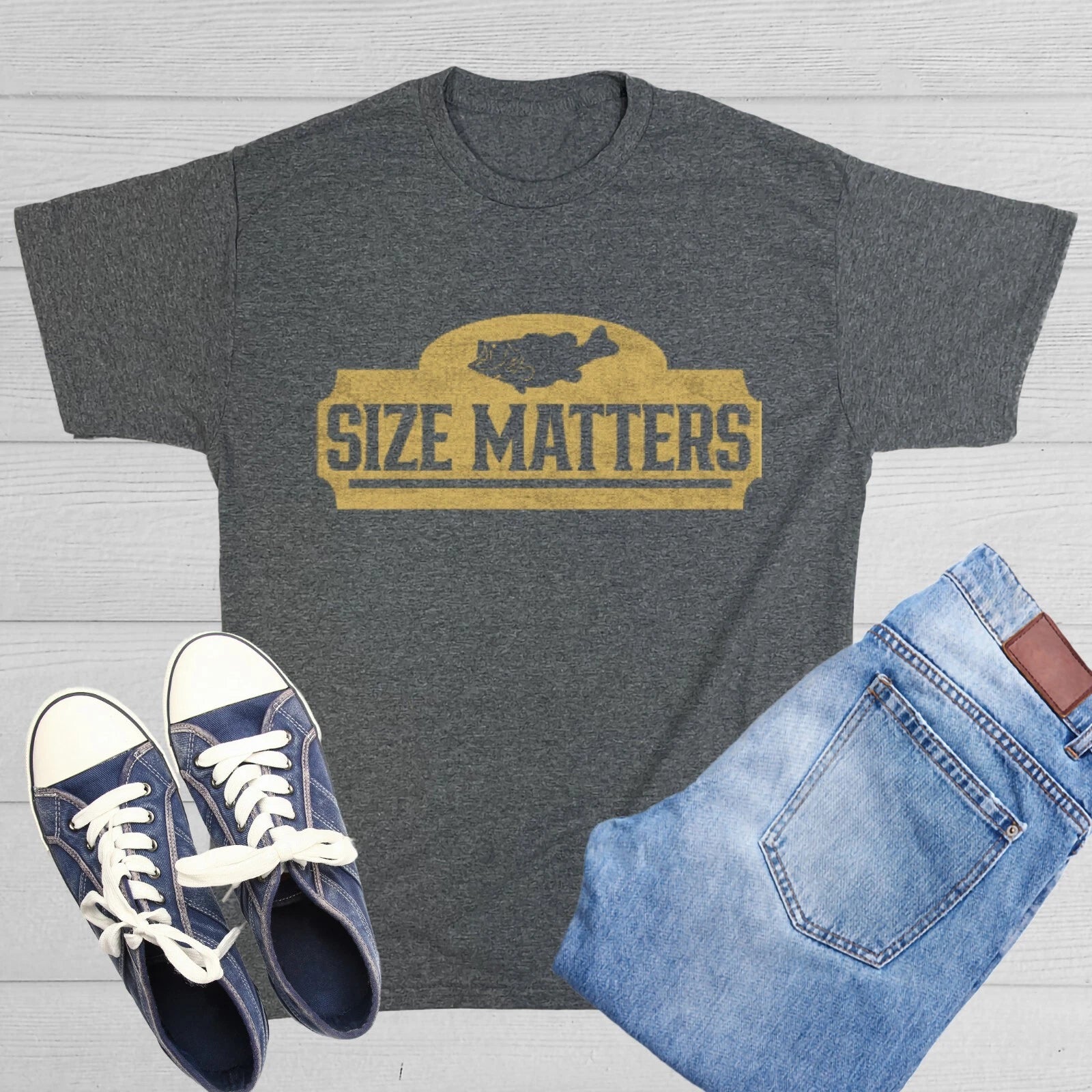 Size Matters Sarcastic Humor Graphic Tee Gift For Men Novelty Funny T Shirt