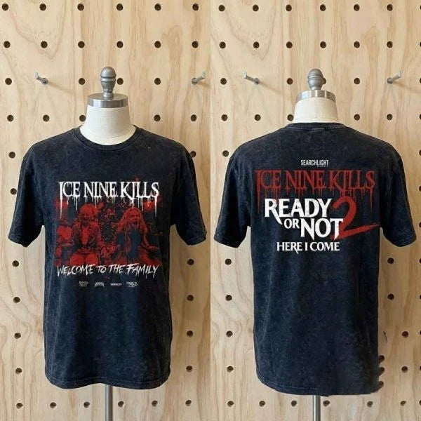 Ice Nine Kills x Grave Diggler Ready Or Not 2 Here I Come Movie T-shirt