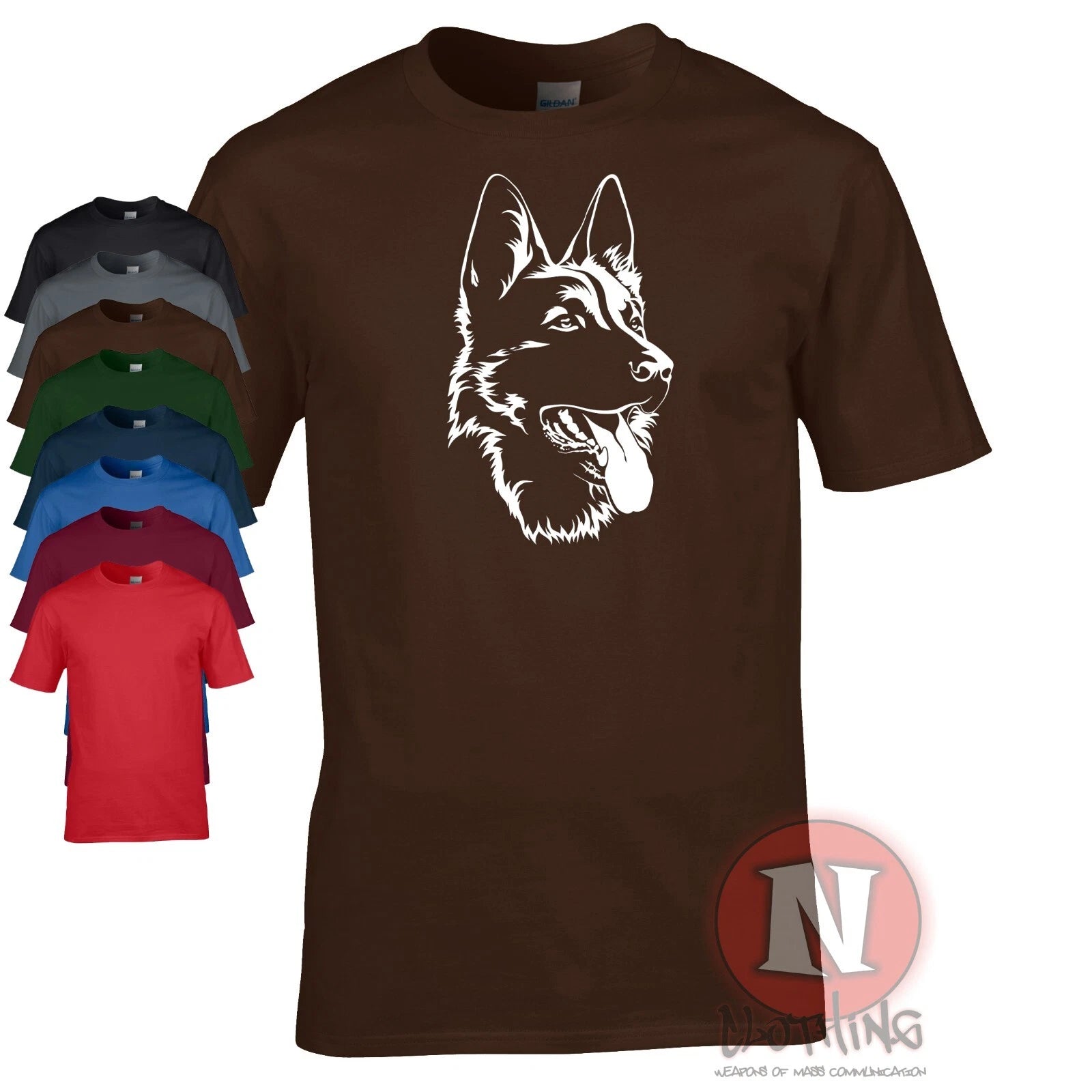 German shepherd t-shirt canine dog doggo good boy tee