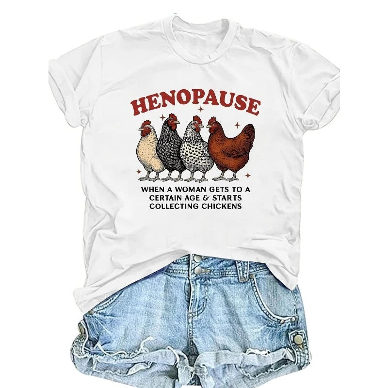 HENOPAUSE Women'S Funny Chicken Lover T-Shirt