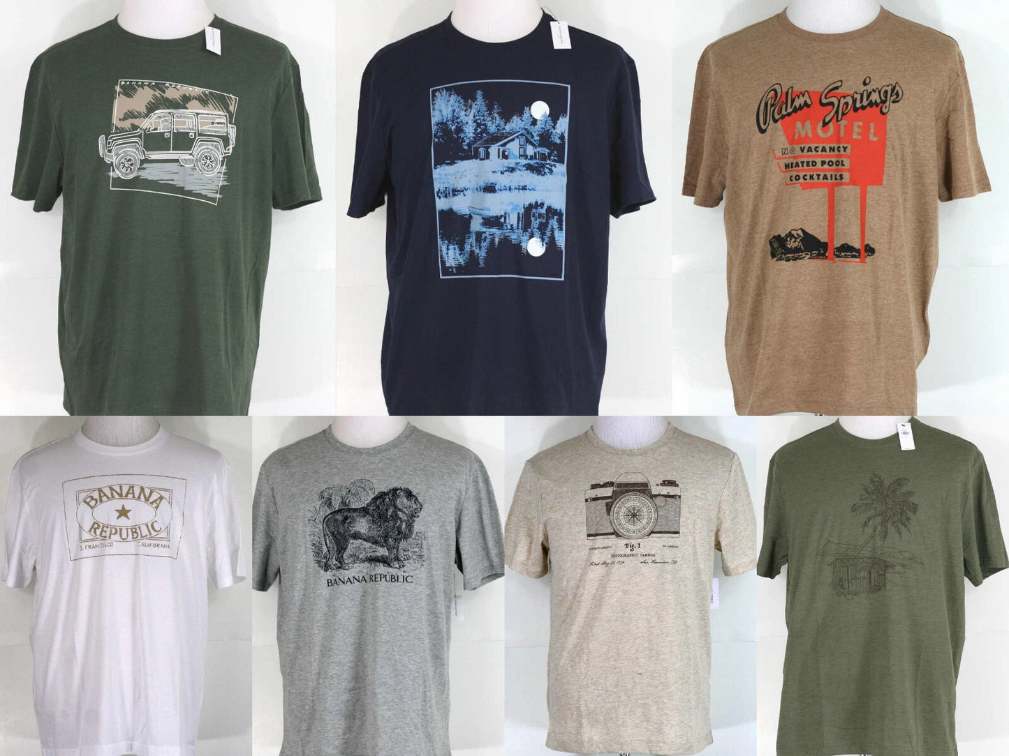 Banana Republic Graphic T-shirt Crew Neck Short Sleeve Size S-2XL