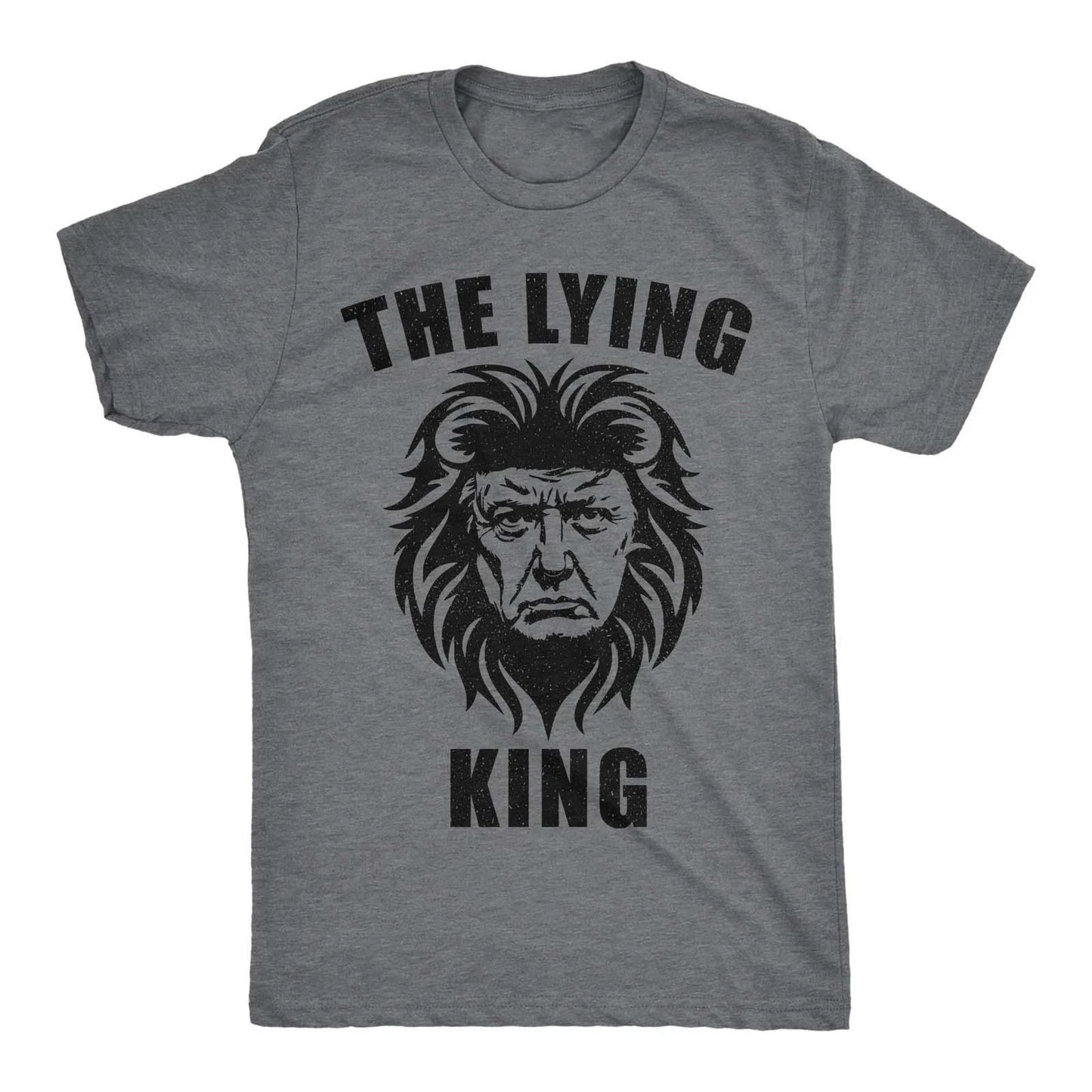 Mens Funny T Shirts The Lying King Sarcastic Anti Graphic Novelty Tee for