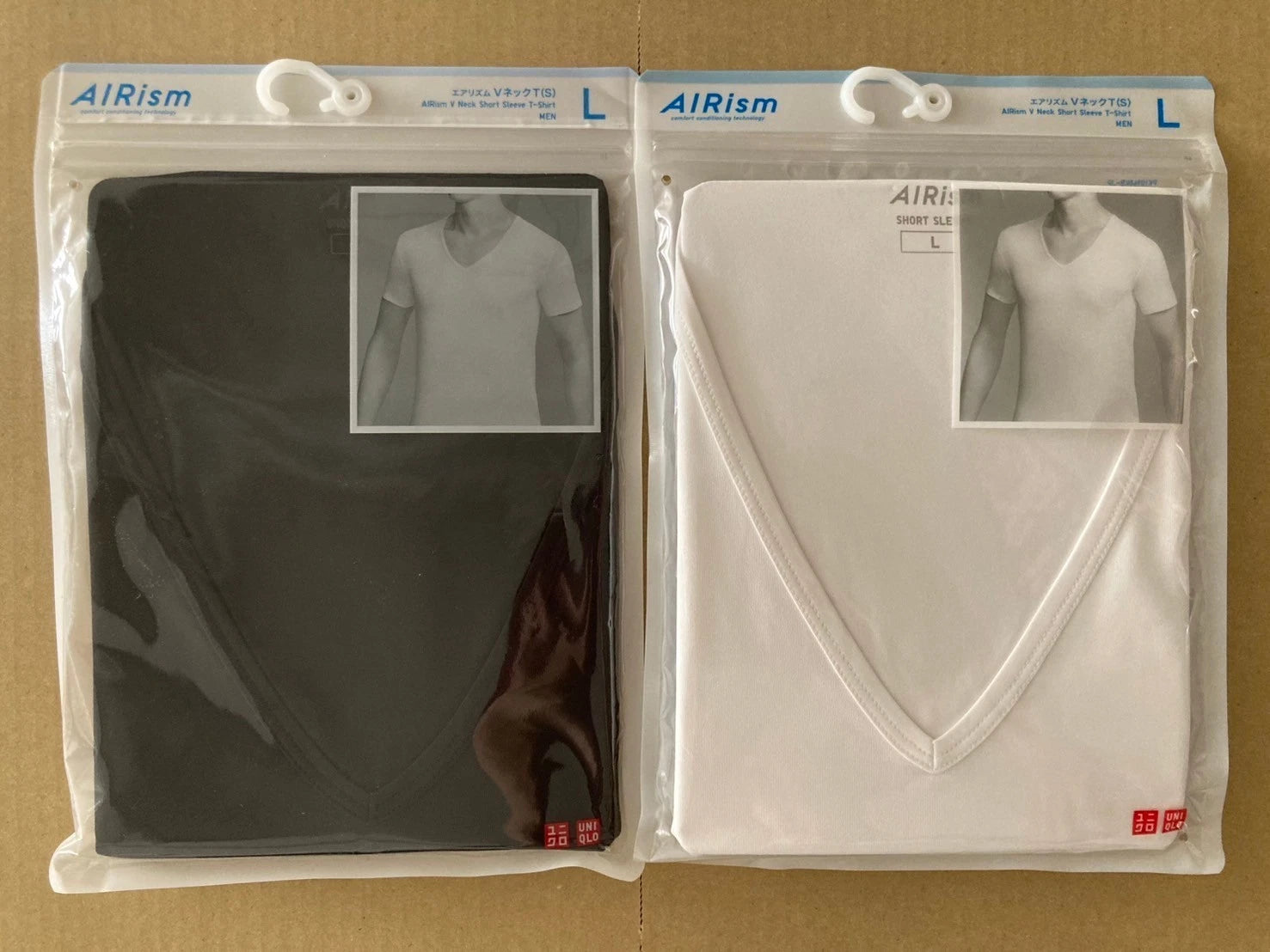 UNIQLO Japan MEN AIRism Short Sleeve V Neck T-shirt