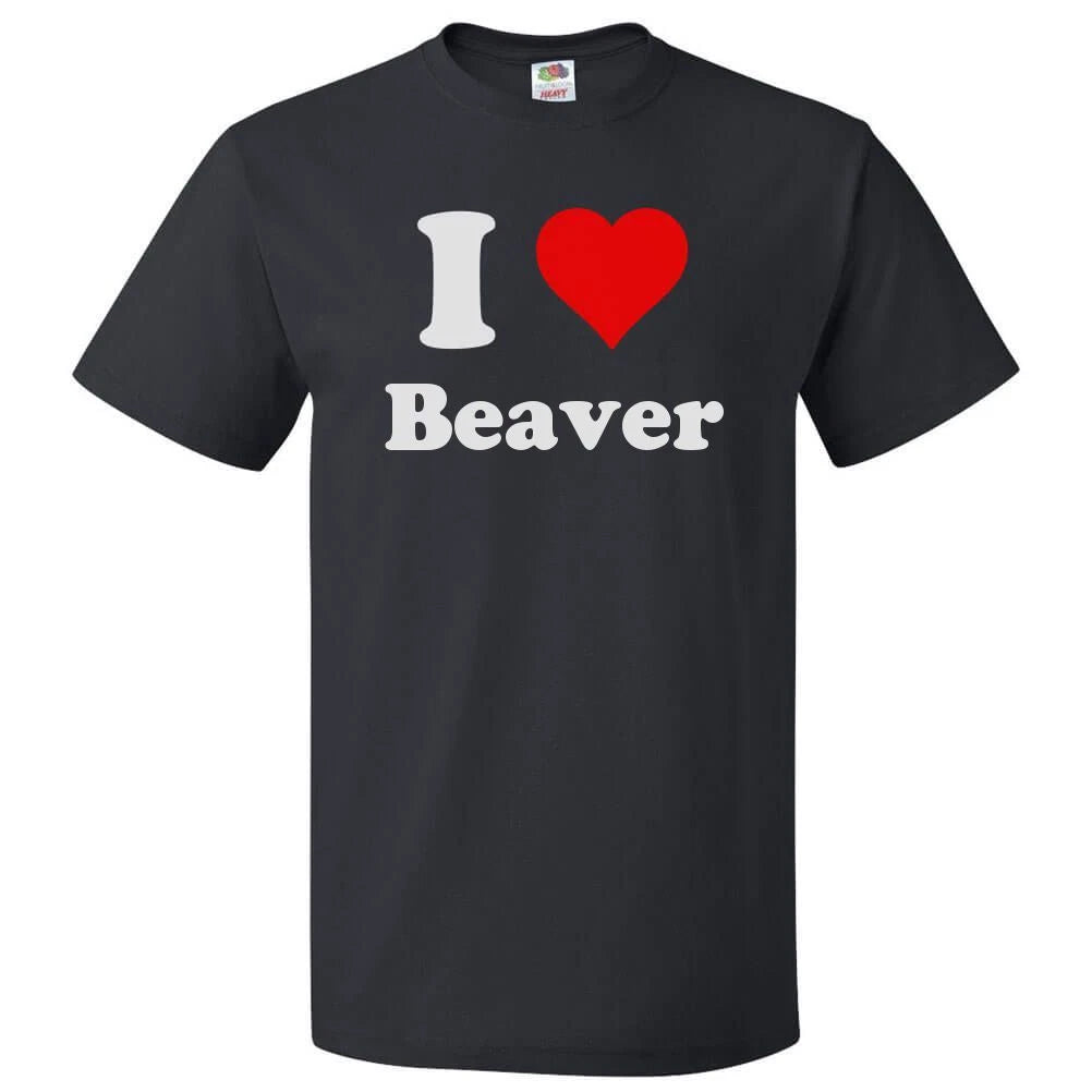 I Heart Beaver T-shirt - I Love Beaver Tee