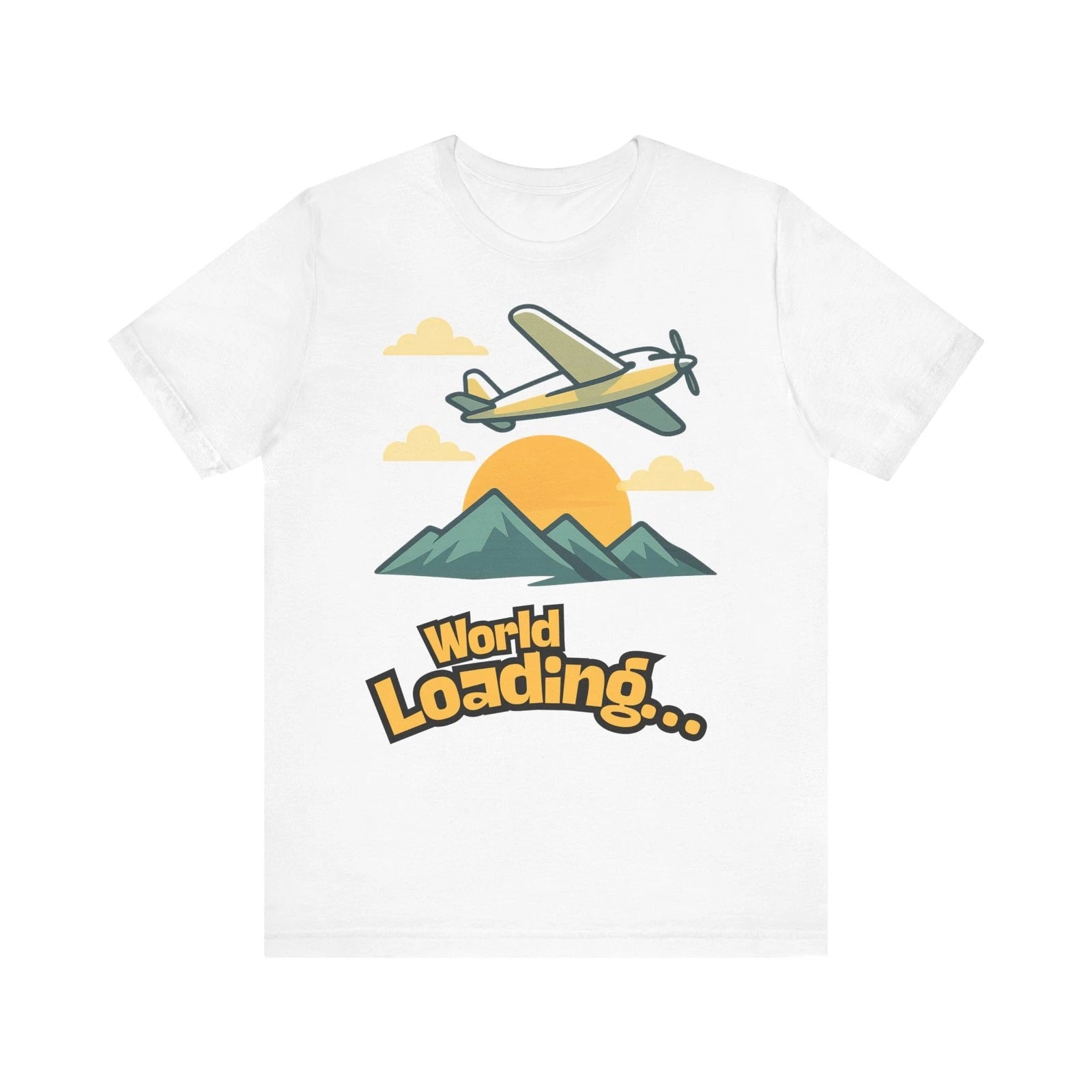 World Loading… Tee, Unisex Minimalist Progress Bar Aesthetic Shirt