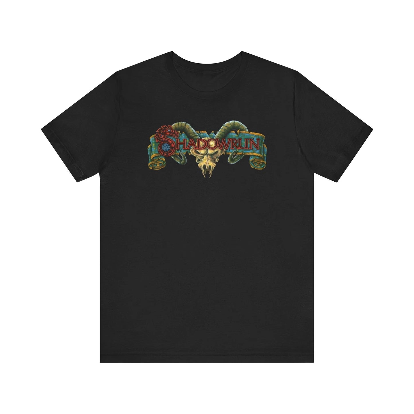 Shadowrun SNES Retro Style Cover Art Logo Video Game Pixel Art Unisex T Shirt