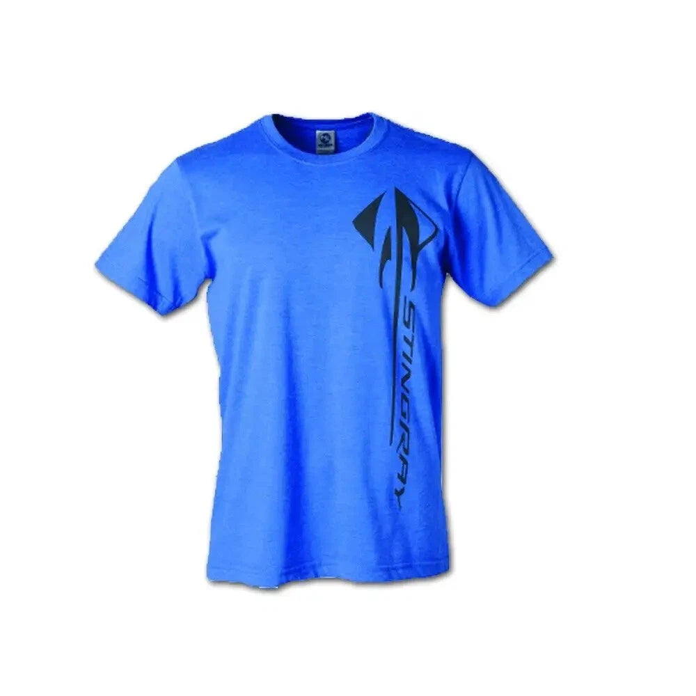 C7 Corvette Vertical Stingray Blue T-Shirt