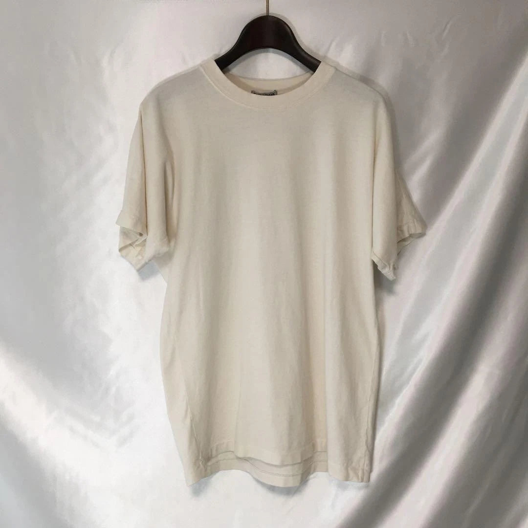 ISSEY MIYAKE MINIMALIST WHITE RAGLAN T-SHIRT MEN WHITE COTTON SIZE M USED