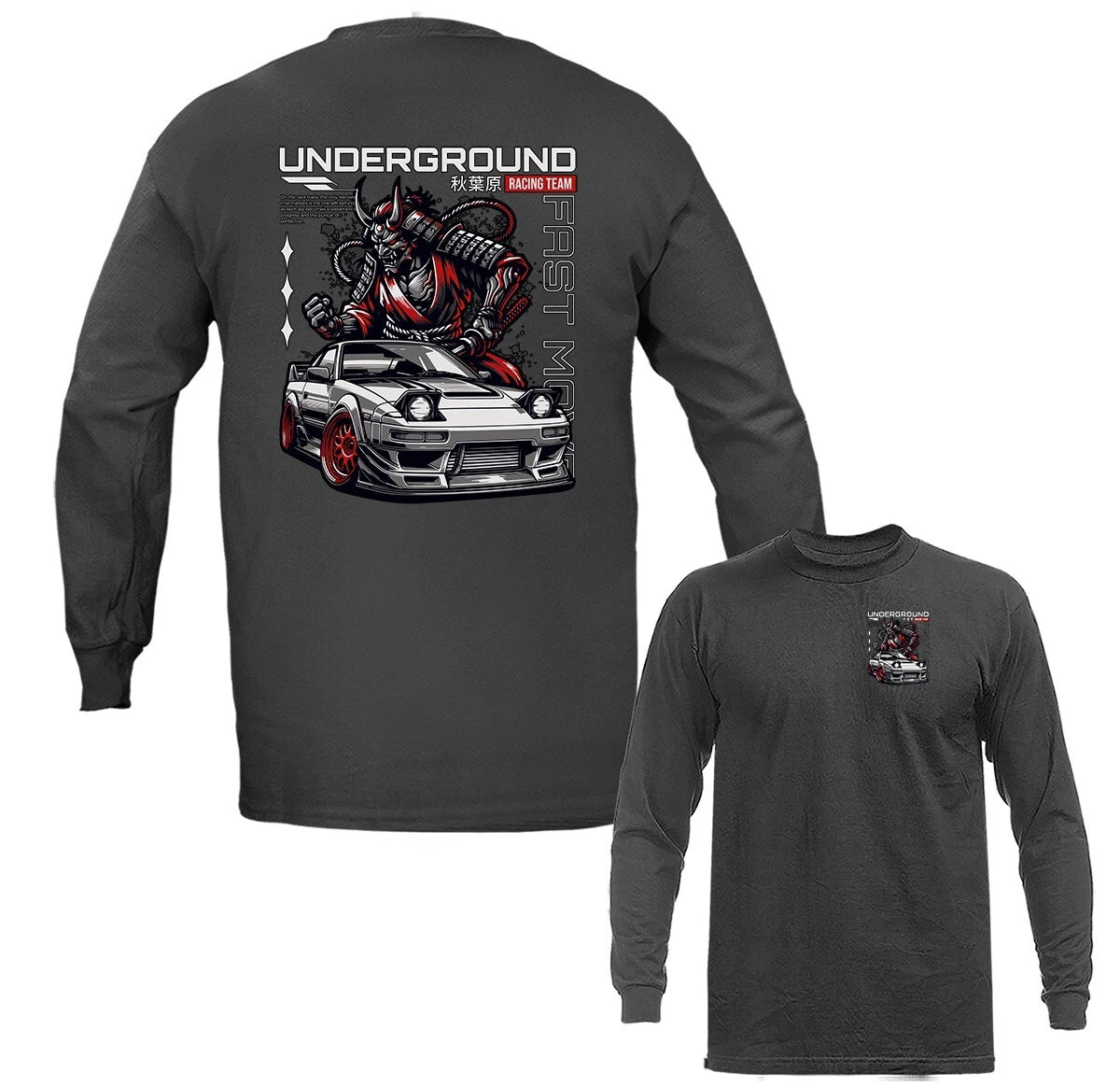 Underground Imported Tuned Custom JDM Sports Car Graphic Long Sleeve