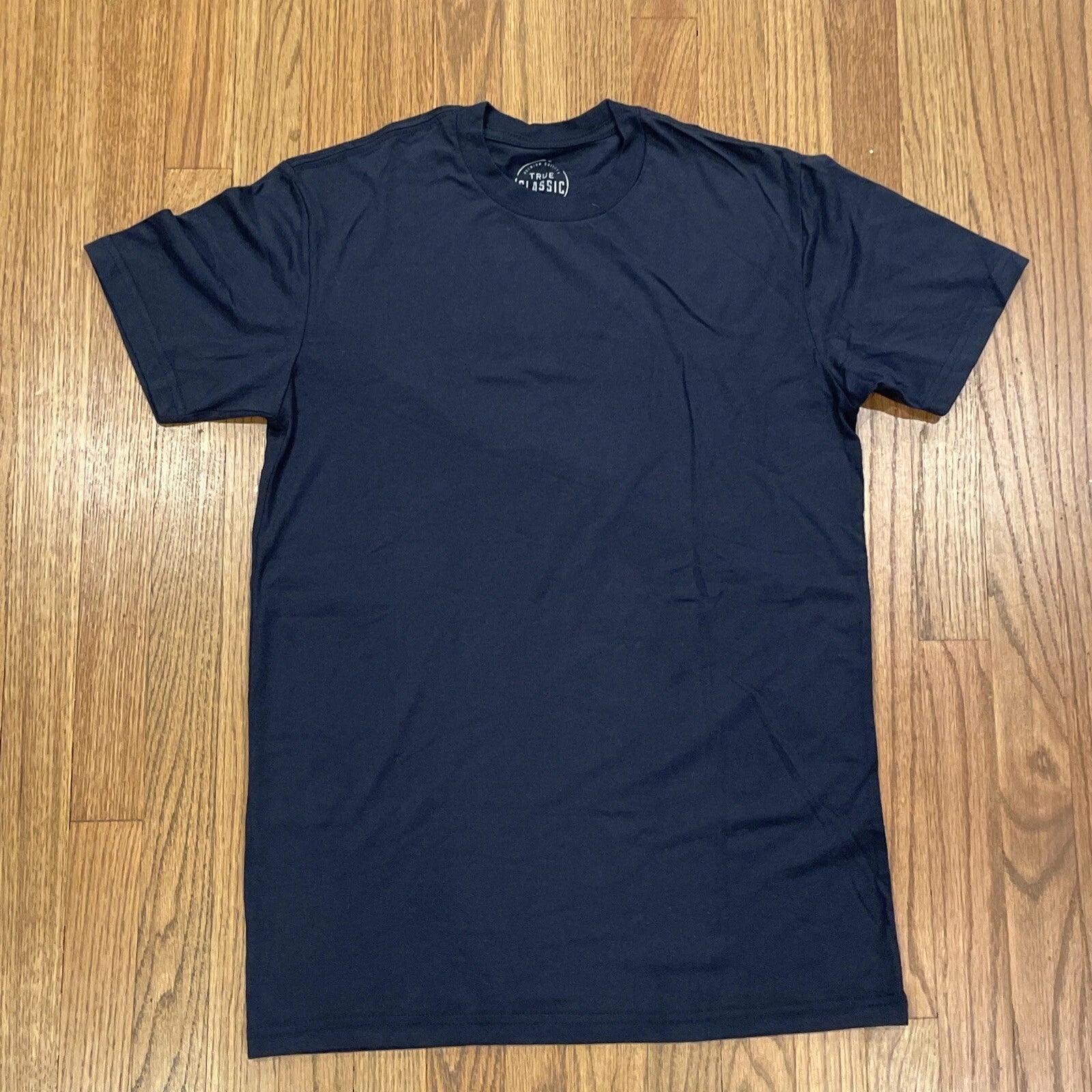 True Classic Premium Quality Crew Neck Tee T Shirt Mens NAVY BLUE SMALL