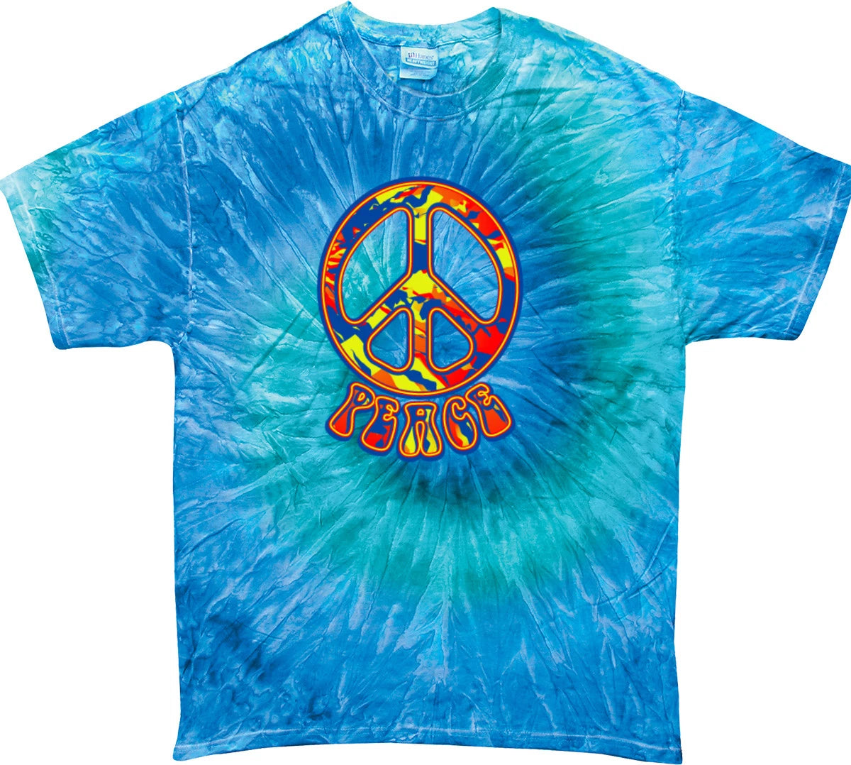 Buy Cool Shirts Funky Peace Sign Tie Dye T-shirt