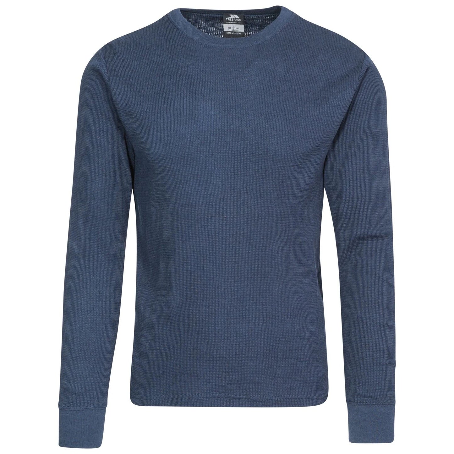Trespass Unify Adults Super Soft Base Layer Top Cotton Blend Thermal Navy Top
