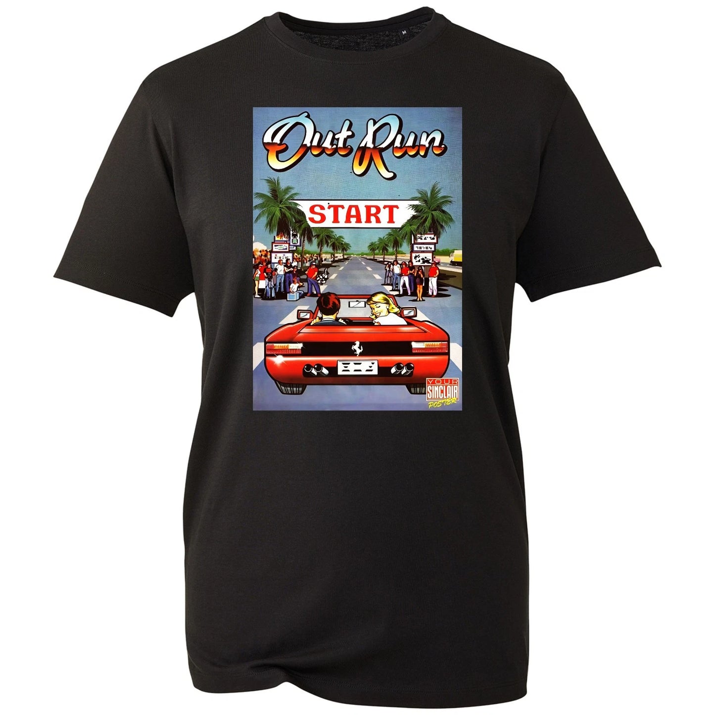 Outrun Arcade Gaming T-shirt Vintage Retro Games Unisex Gift Tee Top