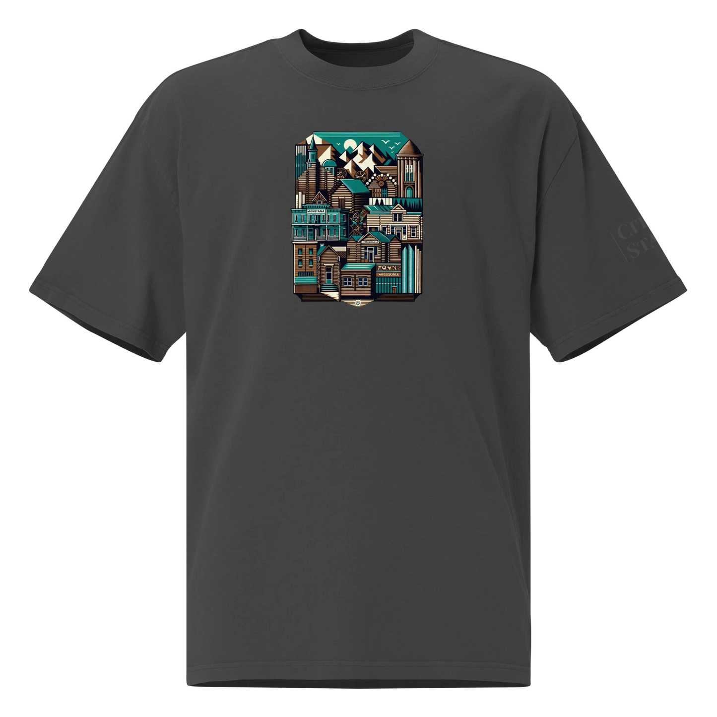 Oversized faded t-shirt (MONTANA)
