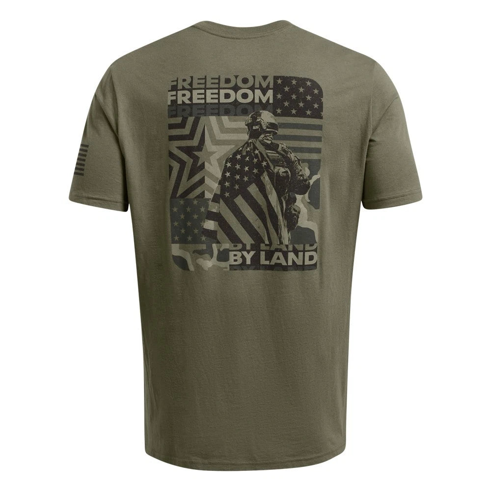 Under Armour 1386739 Men's UA Freedom By Land Graphic Tee Short Sleeve T-Shirt