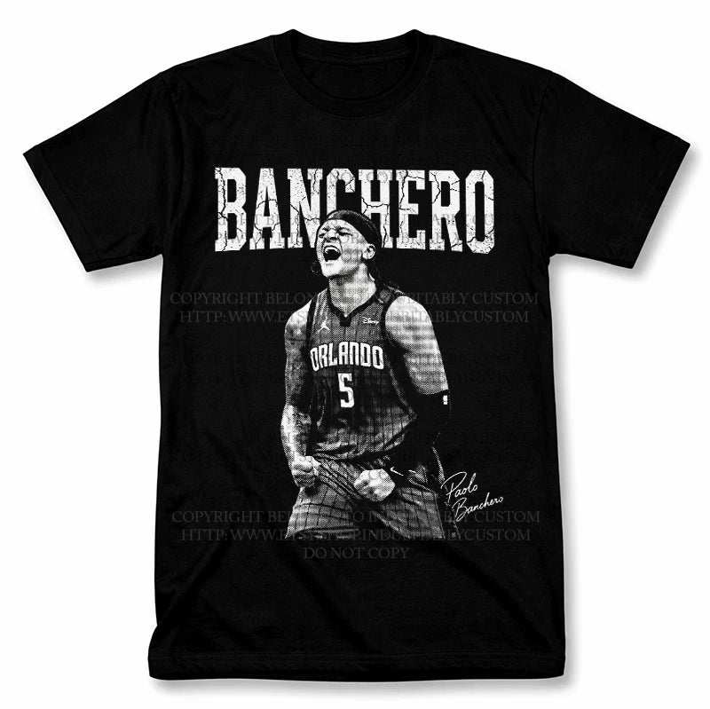 Paolo Banchero Graphic T Shirt Vantage Basketball Fan Tee