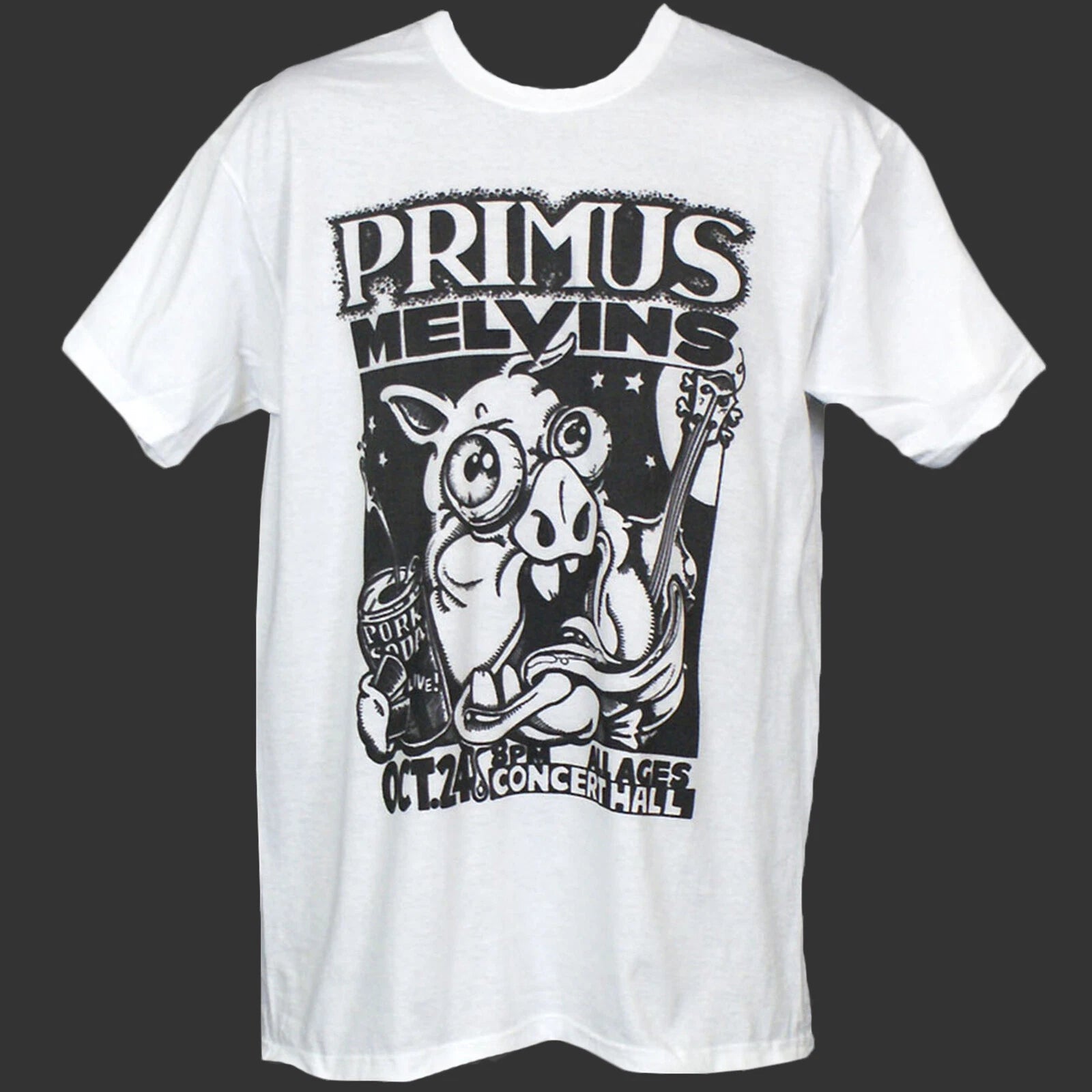 PRIMUS MELVINS HARDCORE METAL PUNK ROCK GIG T-SHIRT unisex S-3XL