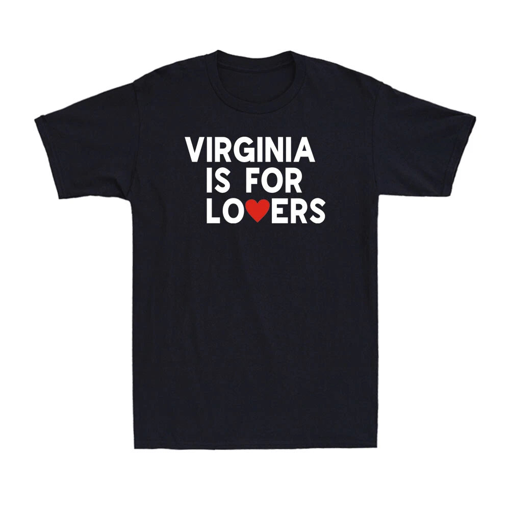 Virginia Is For The Lovers Red Heart Funny Saying Quote Men's T-Shirt