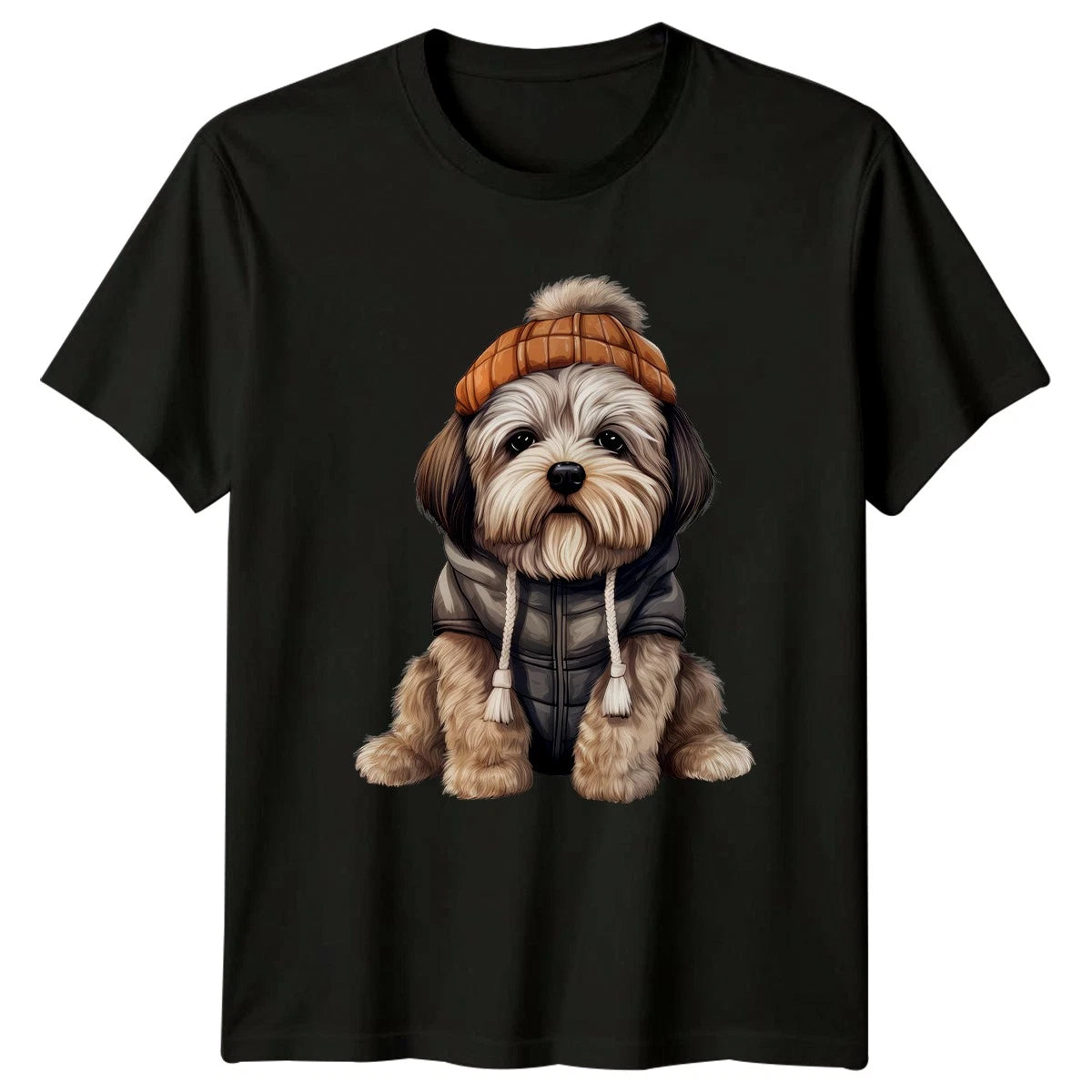 Cute Puppy Dog Hoodie Animals Mens T-Shirt Womens Graphic Tee