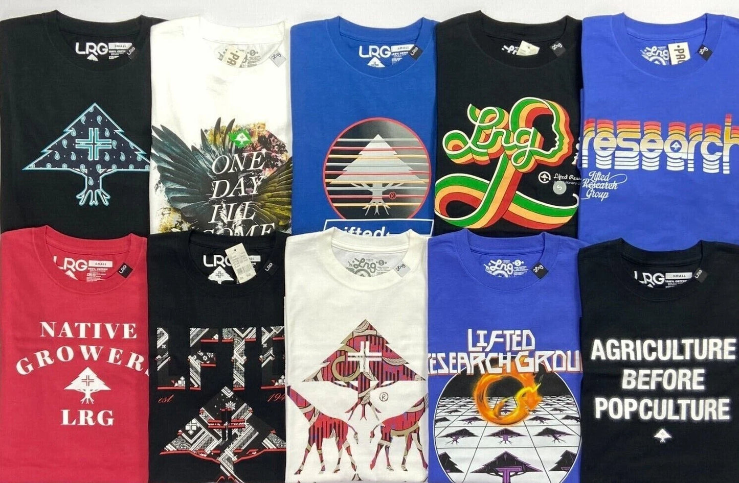 Men's LRG Lifted Research Group Premium Fit Cotton T-Shirt Size S
