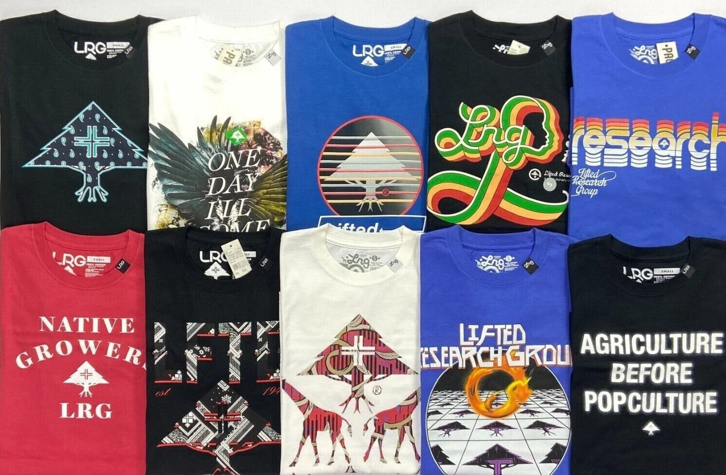 Men's LRG Lifted Research Group Premium Fit Cotton T-Shirt Size S