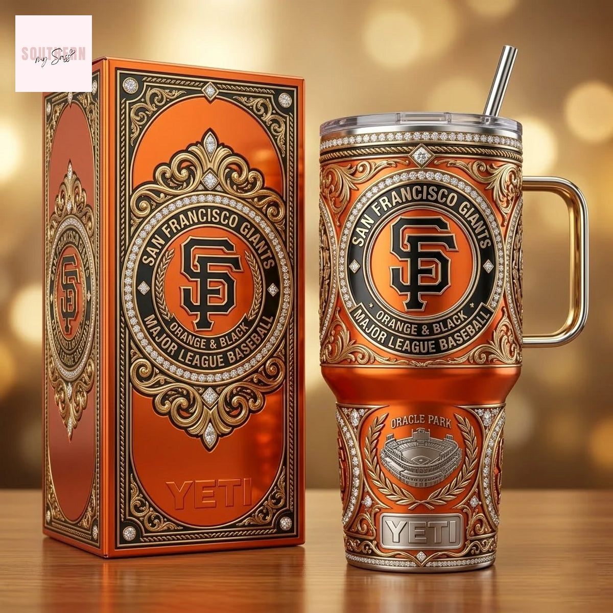 San Francisco Giants Major League Baseball Orange & Black Tumbler