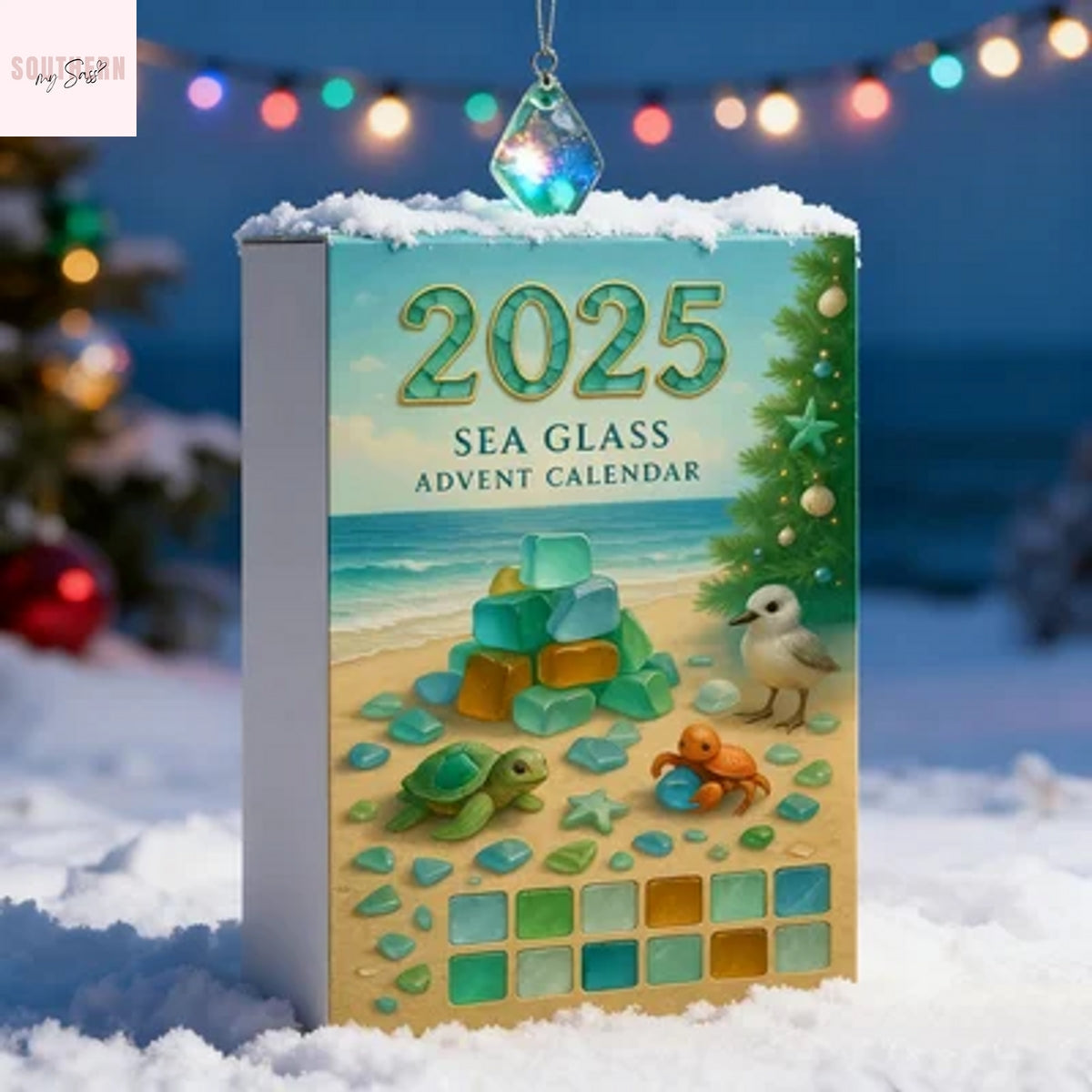Sea Glass Christmas Tree Advent Calendar
