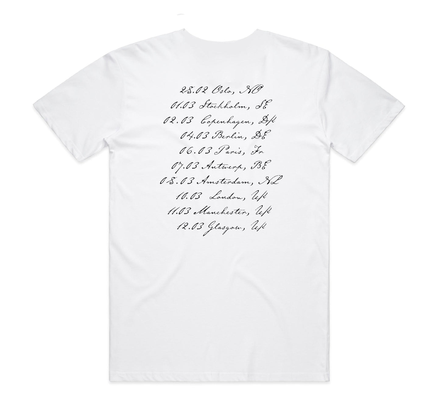 Sharon Van Etten & The Attachment Theory White Tour T-Shirt