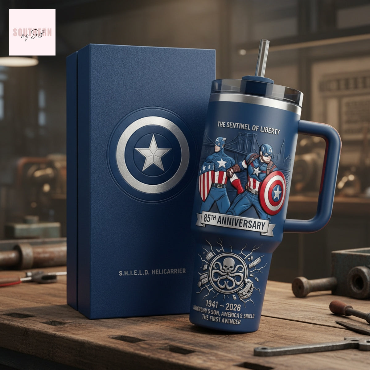 SHIELD 85Th Anniversary The Senttinel Liberty Tumbler