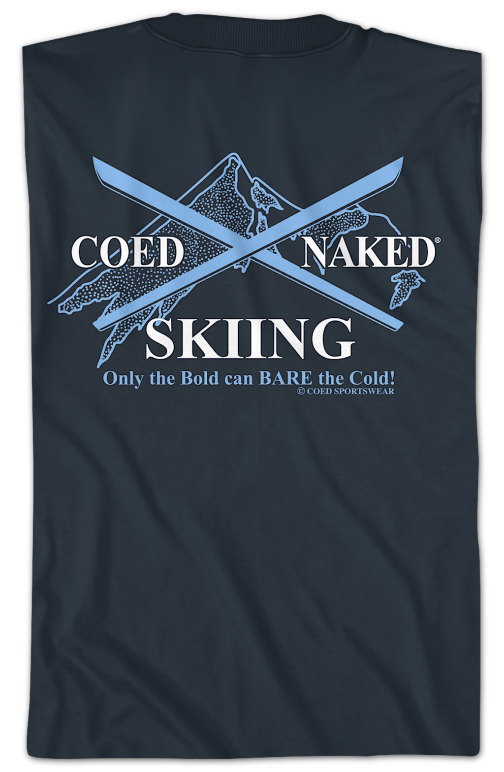 Skiing Coed Naked T-Shirt