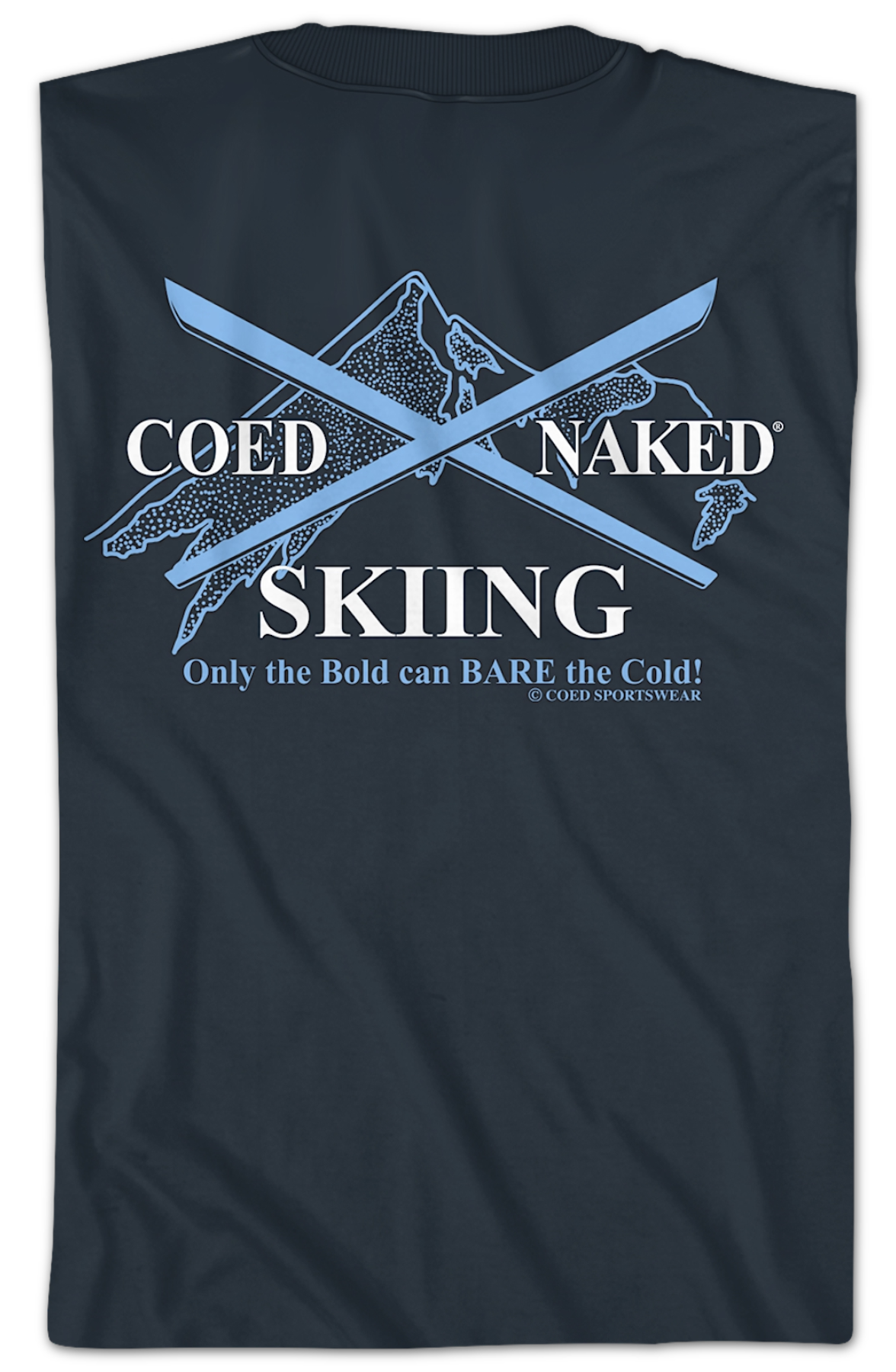 Skiing Coed Naked T-Shirt