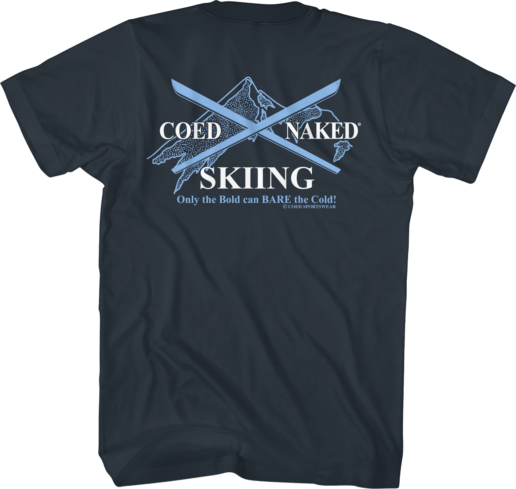 Skiing Coed Naked T-Shirt