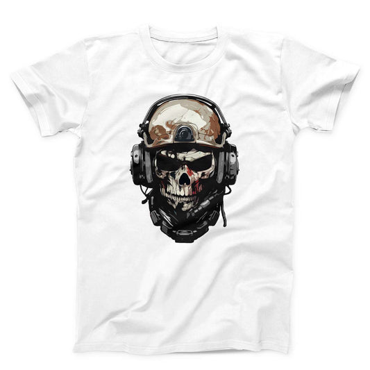Skull Soldier Military Helmet Unisex T-shirt