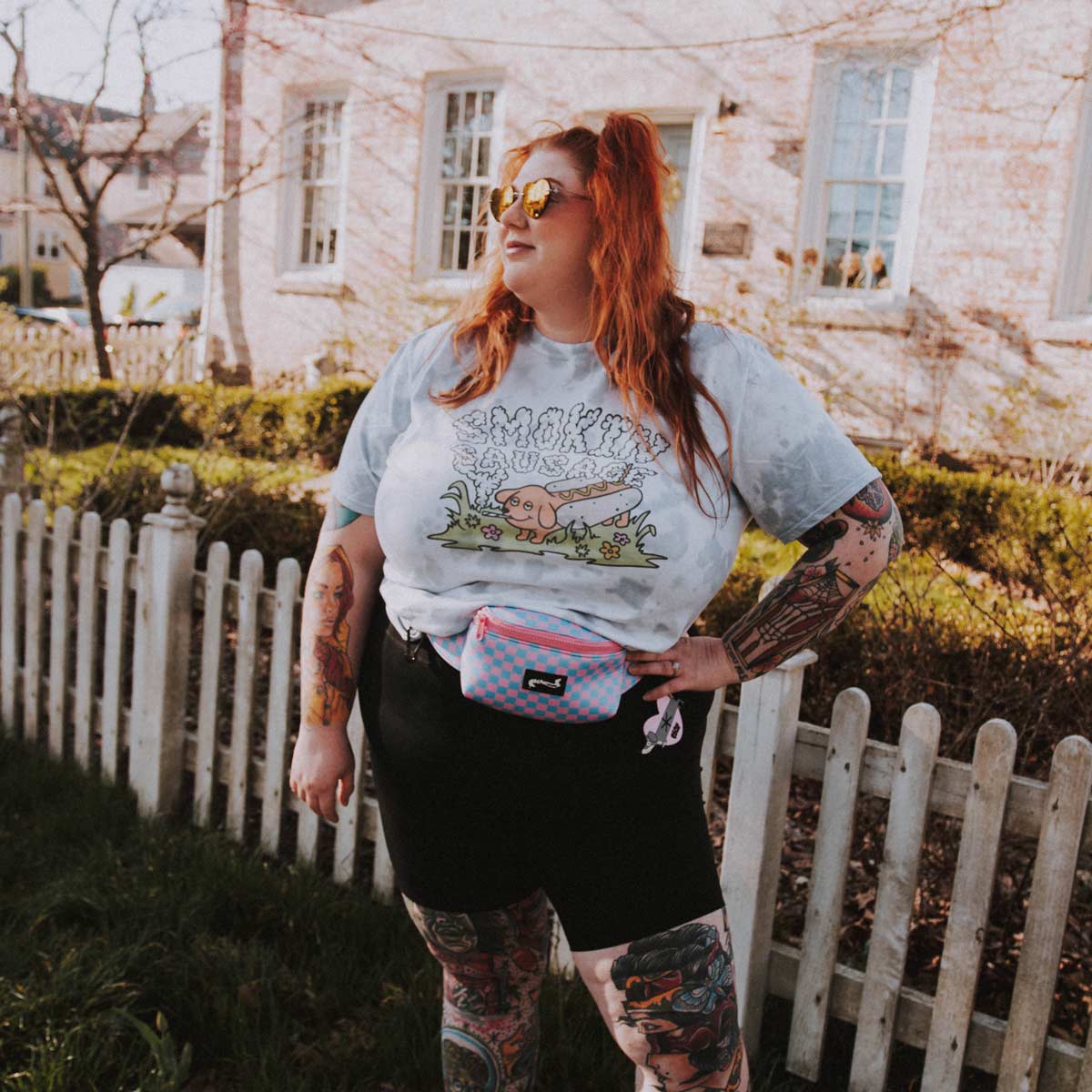 smokin' sausage unisex tee | tie-dye