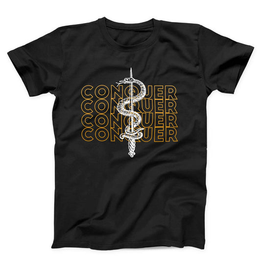 Snake And Sword Conquer Unisex T-Shirt