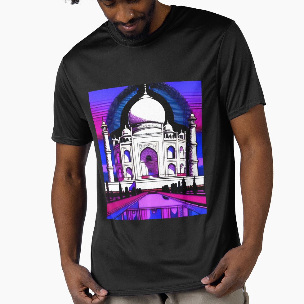 Taj Mahal monument in retro style by imagenia