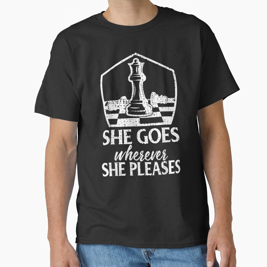 Funny Retro Vintage Chess She Goes Where by Jacinto-Duke-32
