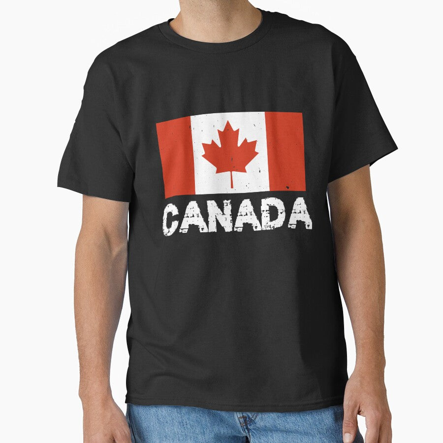 Canada Flag T-Shirt for Men and Women by AllStarMerch