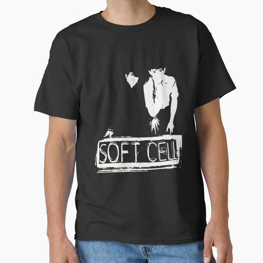 Soft cell black and white 80s synthpop by Onyria Art