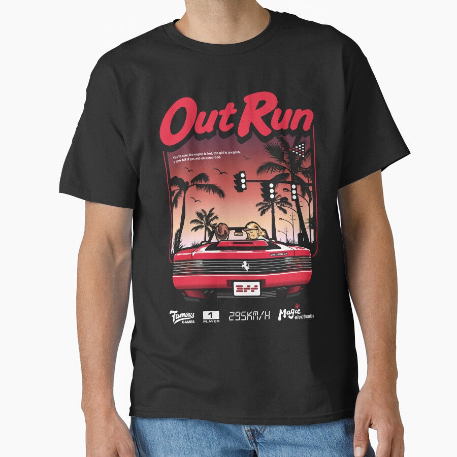 Out Run Retro Arcade Vintage by Jorditarrats